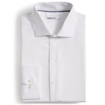 Bar Iii Men's Slim-Fit Diamond Dobby Dress Shirt, Created for Macy's