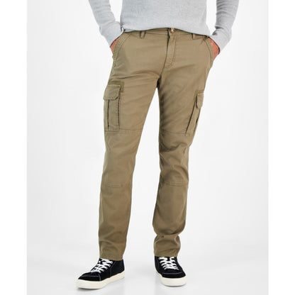 Sun + Stone Men's Garment-dyed Straight-Fit Morrison Tapered Cargo Pants, Created for Macy's
