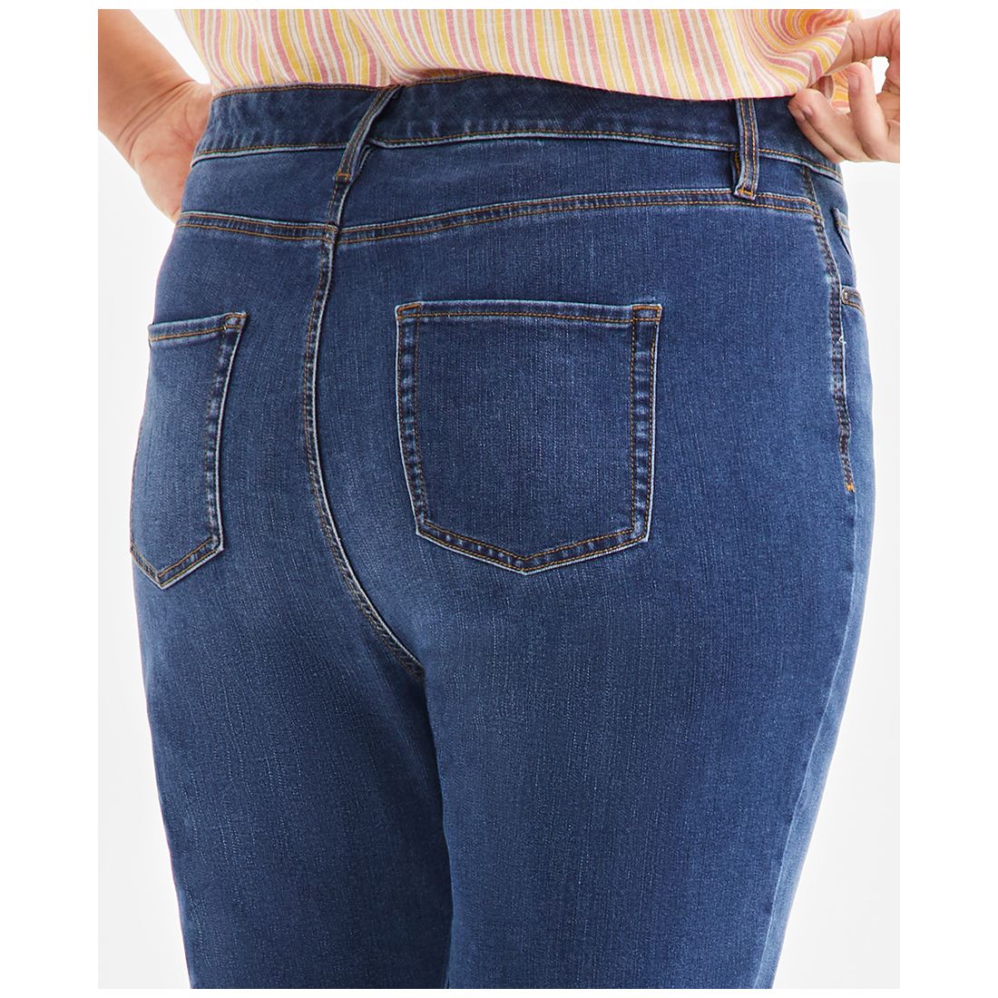 Style & Co Plus Size Mid-Rise Curvy Capri Jeans, Exclusively at Macy's