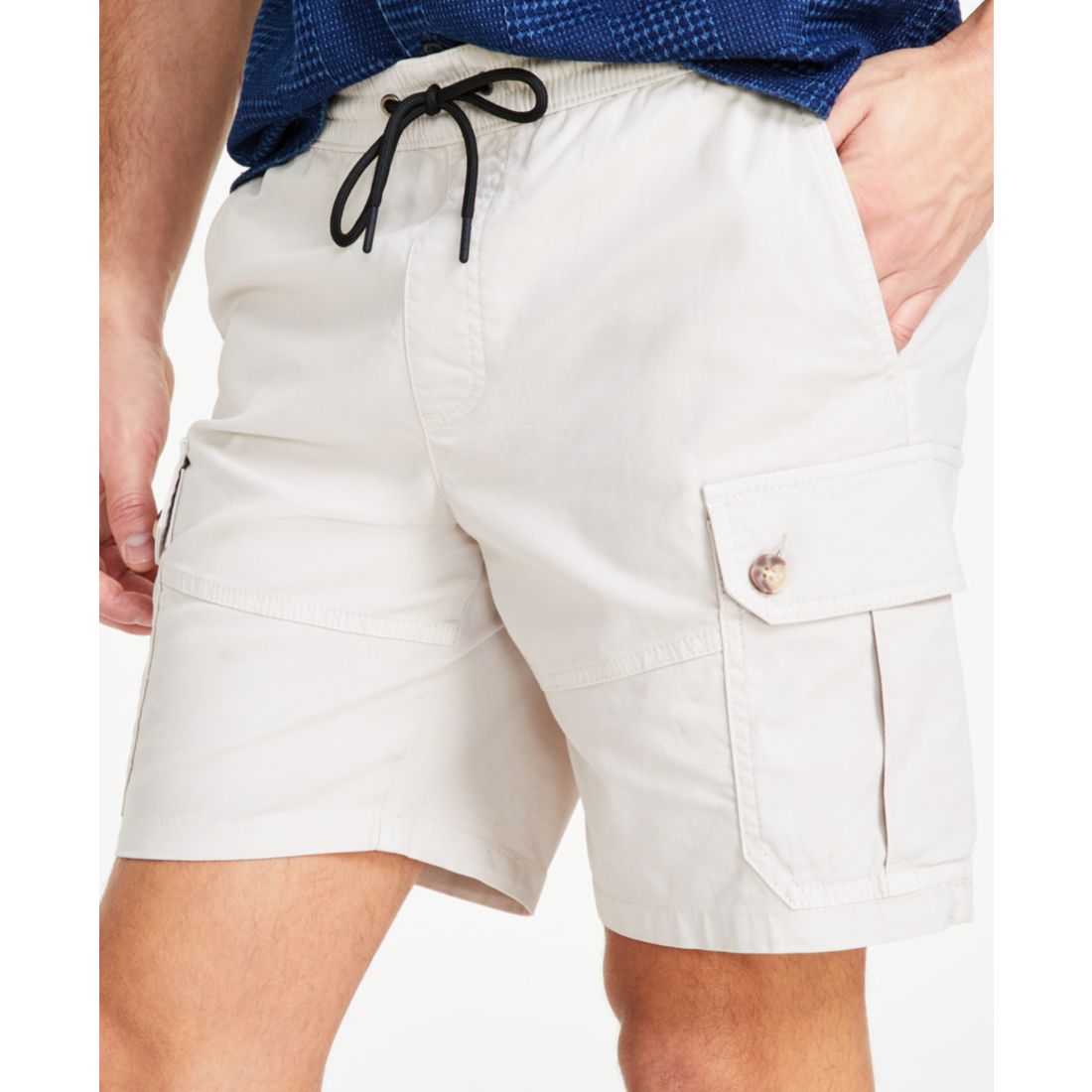 Sun + Stone Men's Relaxed Fit 8" Cargo Shorts, Created for Macy's