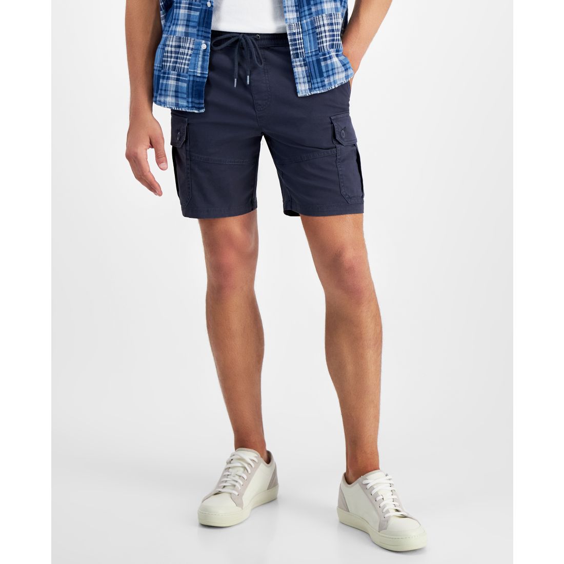 Sun + Stone Men's Relaxed Fit 8" Cargo Shorts, Created for Macy's