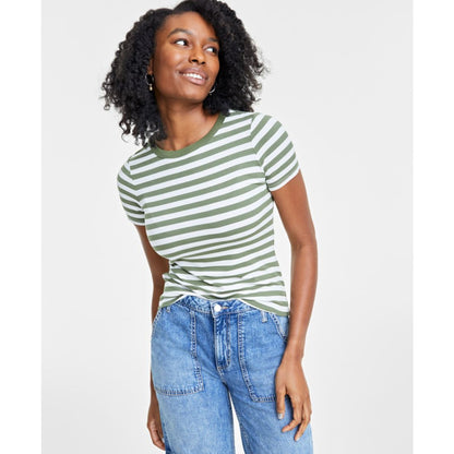 On 34th Women's Ribbed T-Shirt, Created for Macy's