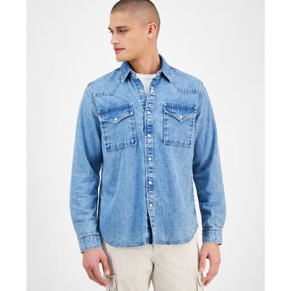 Sun + Stone Men's Marshall Western Shirt, Exclusively at Macy's