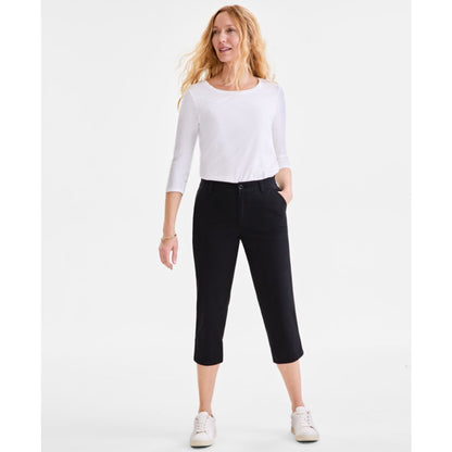 Style & Co Women's Mid-Rise Comfort Waist Capri Pants, Exclusively at Macy's