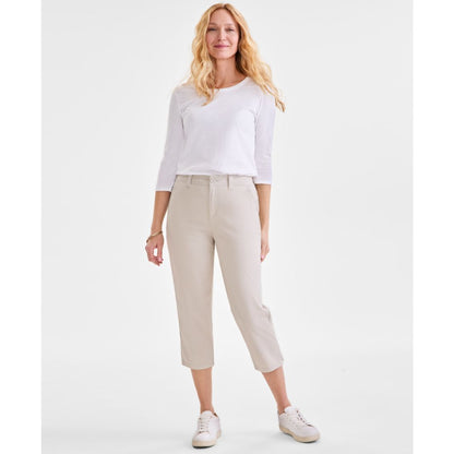 Style & Co Women's Mid-Rise Comfort Waist Capri Pants, Exclusively at Macy's