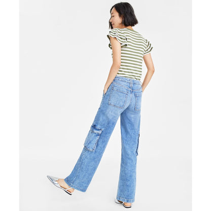 On 34th Women's Flutter-Sleeve Ribbed Top, Created for Macy's