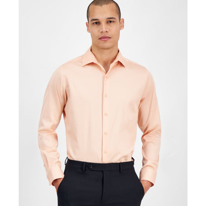 Bar Iii Men's Spread-Collar Sateen Dress Shirt, Created for Macy's