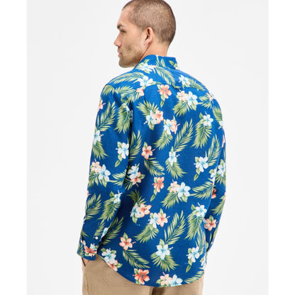 Club Room Men's Amista Floral Linen Shirt, Exclusively at Macy's