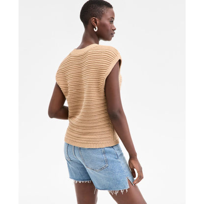 On 34th Women's Textured-Stitch Sleeveless Sweater, Exclusively at Macy's