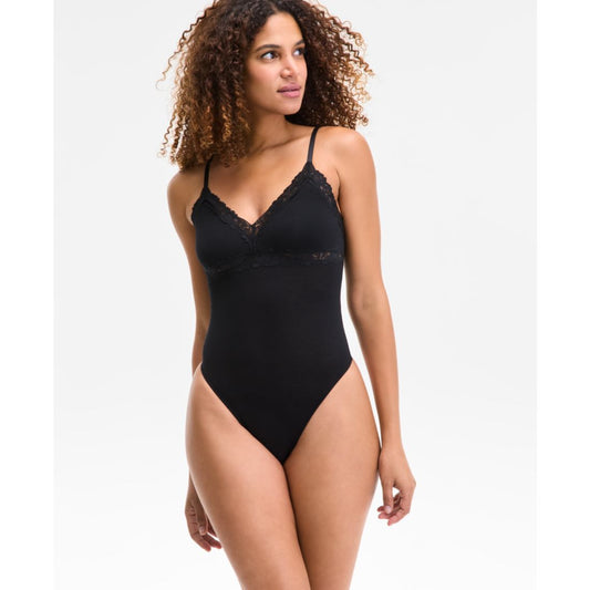 I.n.c. International Concepts Women's Lace-Trim Bodysuit, Exclusively at Macy's