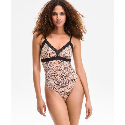 I.n.c. International Concepts Women's Lace-Trim Bodysuit, Exclusively at Macy's