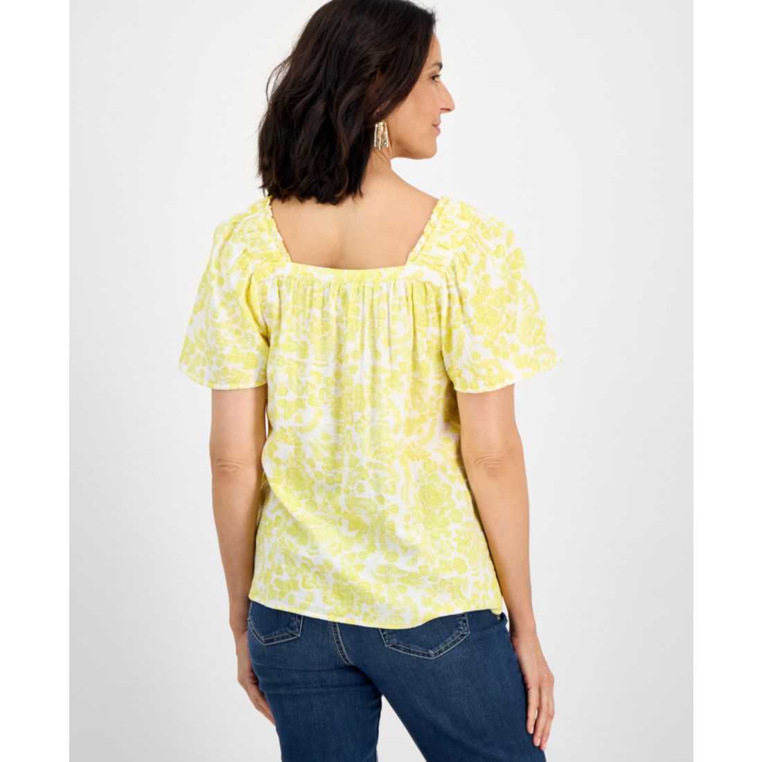 Style & Co Women's Square-Neck Top, Exclusively at Macy's
