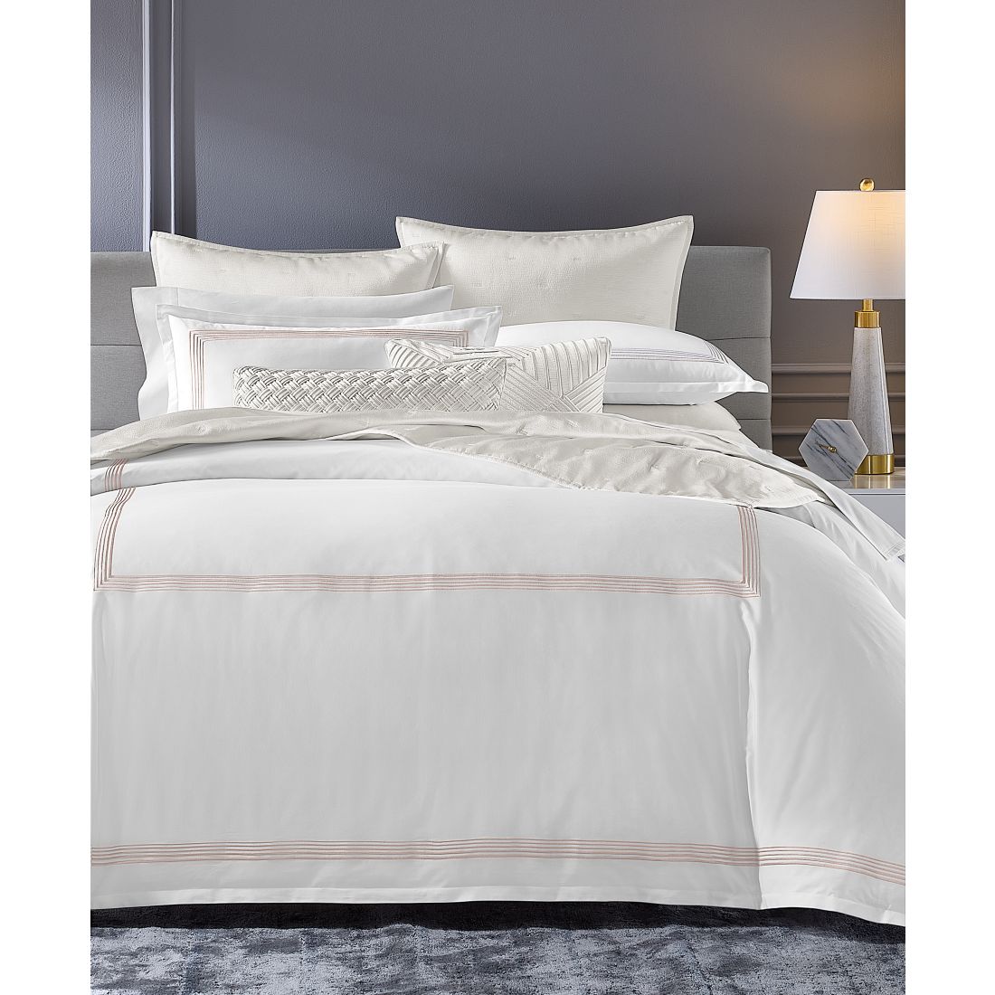 Hotel Collection Linea 680 Thread Count Duvet Cover Set, Full/Queen, Exclusively at Macy's