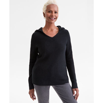 Style & Co Women's Luxsoft Split-Neck Hoodie, Macy's Exclusive