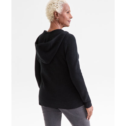 Style & Co Women's Luxsoft Split-Neck Hoodie, Macy's Exclusive