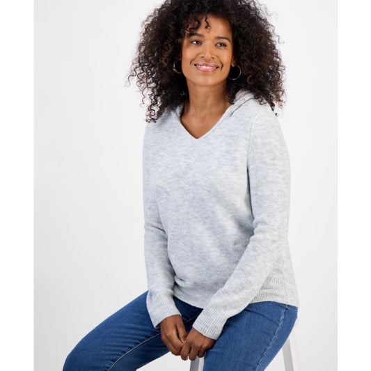 Style & Co Women's Luxsoft Split-Neck Hoodie, Macy's Exclusive