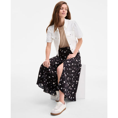 On 34th Women's Floral Slit Midi Skirt, Exclusively at Macy's