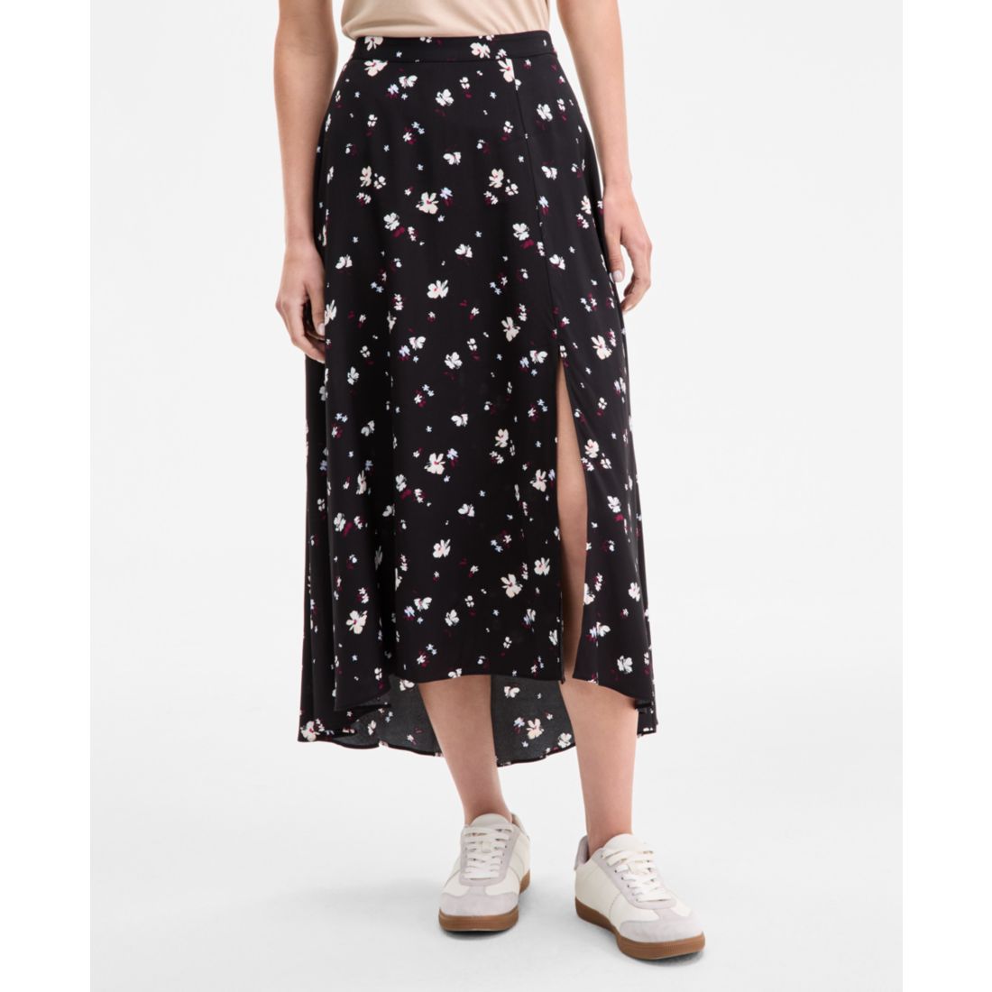 On 34th Women's Floral Slit Midi Skirt, Exclusively at Macy's