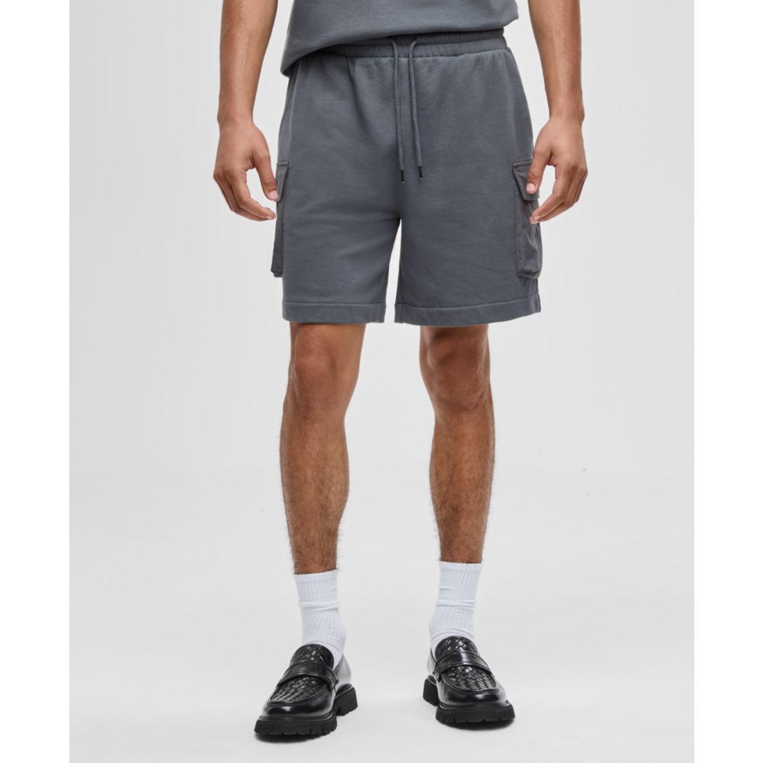 Mode of One Men's Regular-Fit Printed 7" French Terry Cargo Shorts, Exclusively at Macy's