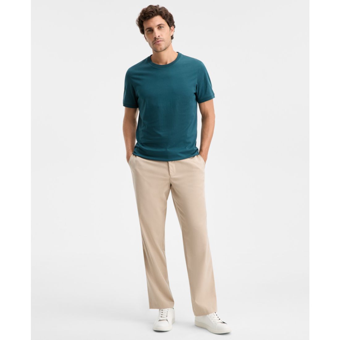 Alfani Men's Mercerized Cotton Short Sleeve Crewneck T-Shirt, Created for Macy's