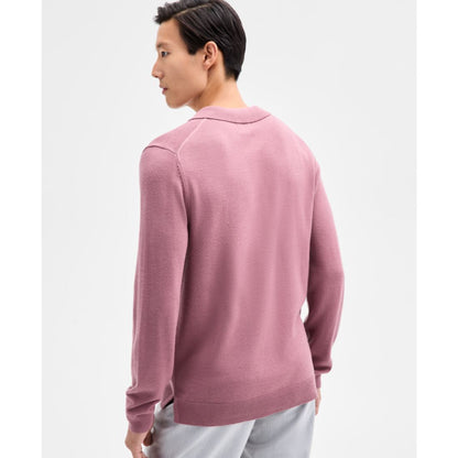 Alfani Men's Long-Sleeve Johnny Collar Merino Sweater, Created for Macy's