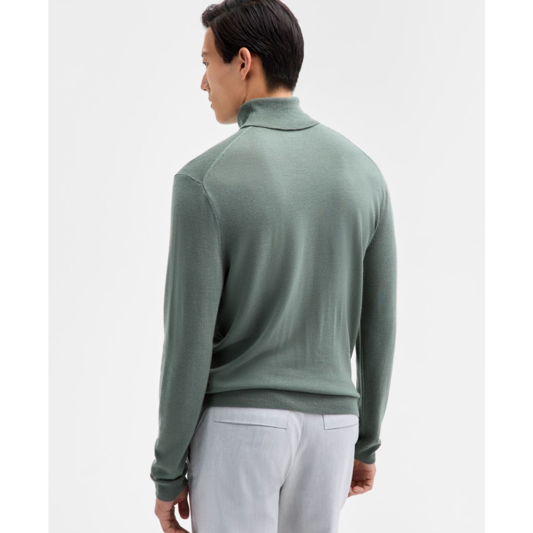 Alfani Men's Merino Wool-Blend Turtleneck Sweater, Created for Macy's