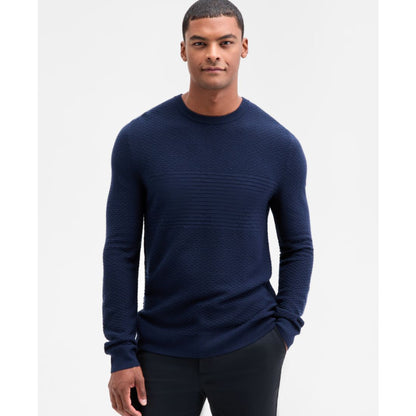 Alfani Men's Long Sleeve Textured Crewneck Sweater, Macy's Exclusive