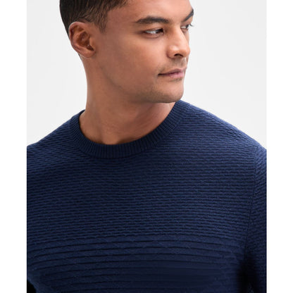 Alfani Men's Long Sleeve Textured Crewneck Sweater, Macy's Exclusive