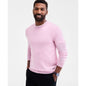 Club Room Men's Solid Crew Neck Merino Wool Blend Sweater, Created for Macy's