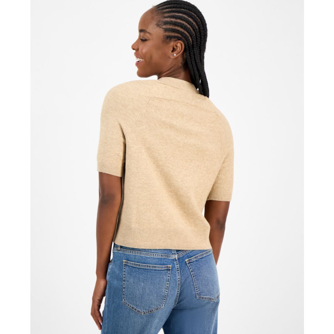 On 34th Women's Saddle Short Sleeve Sweater, Macy's Exclusive