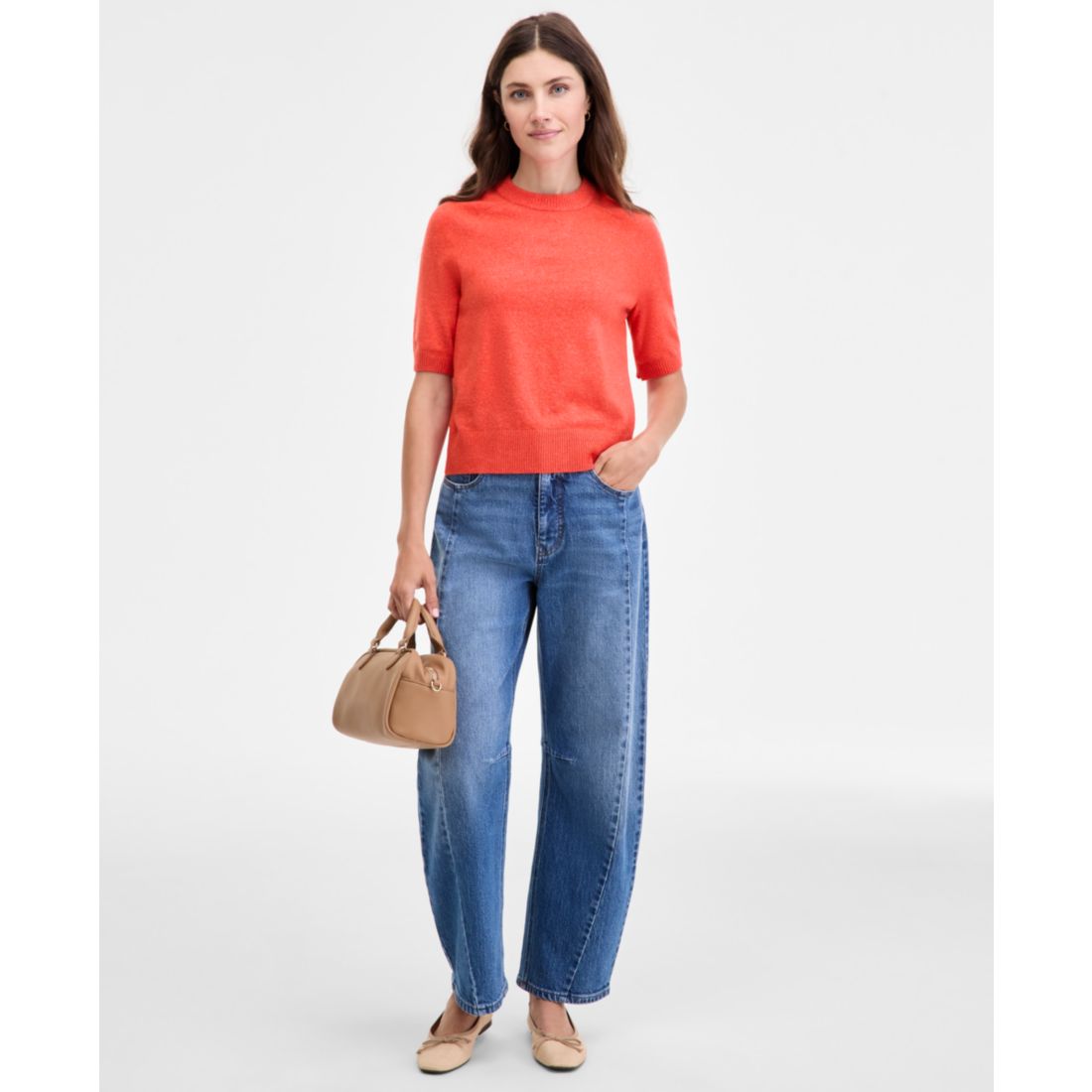 On 34th Women's Saddle Short Sleeve Sweater, Macy's Exclusive