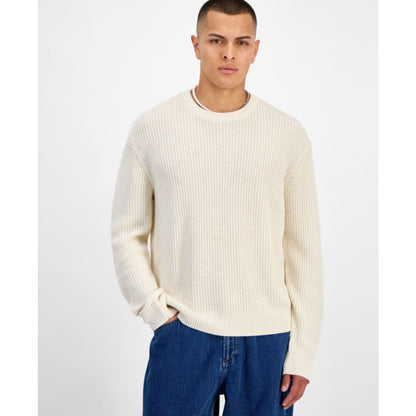 Mode of One Men's Long-Sleeve Relaxed Crewneck Sweater, Created for Macy's