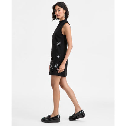 On 34th Women's Paillette Embellished Mock Neck Shift Dress, Macy's Exclusive