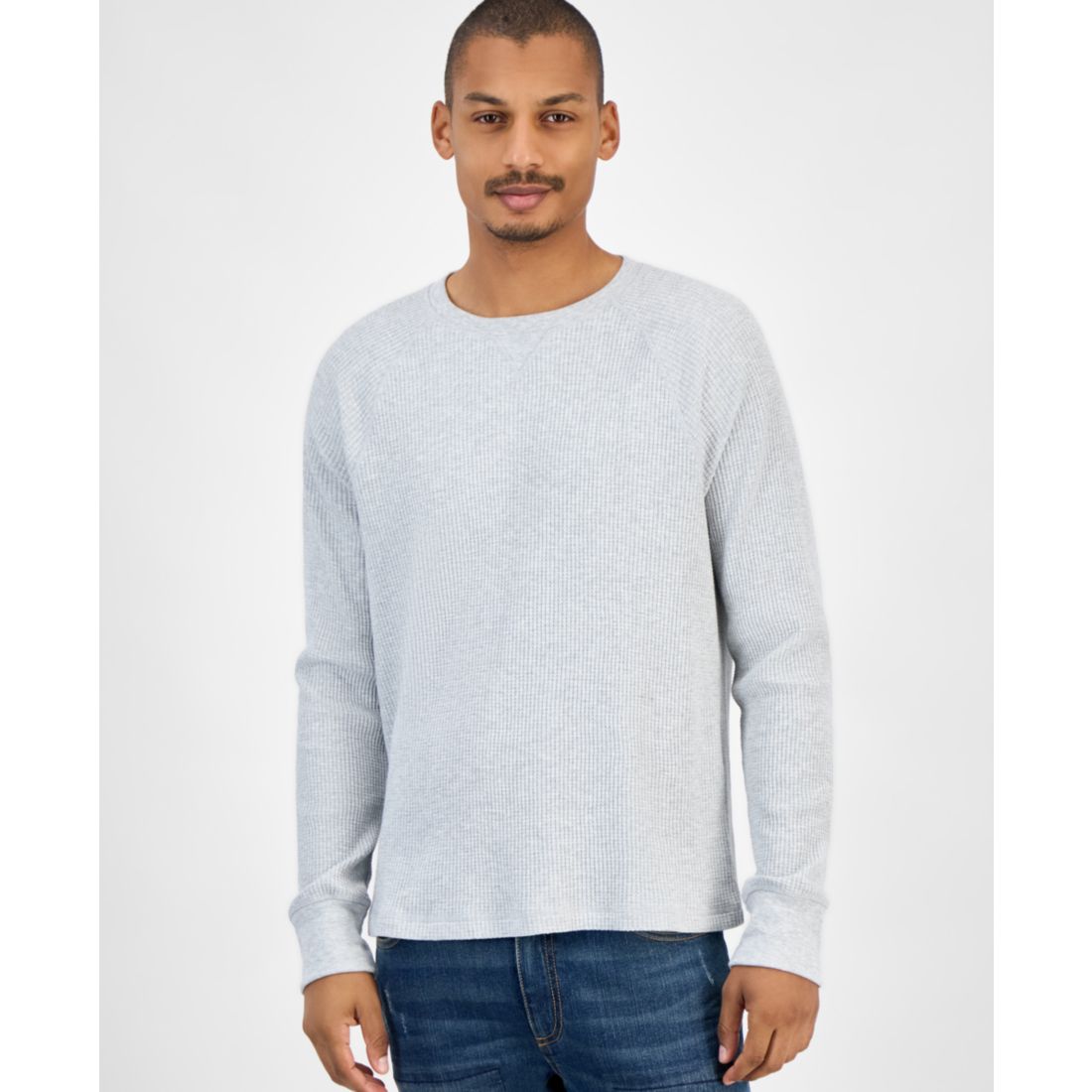 Sun + Stone Men's Waffle-Knit Thermal Shirt, Macy's Exclusive