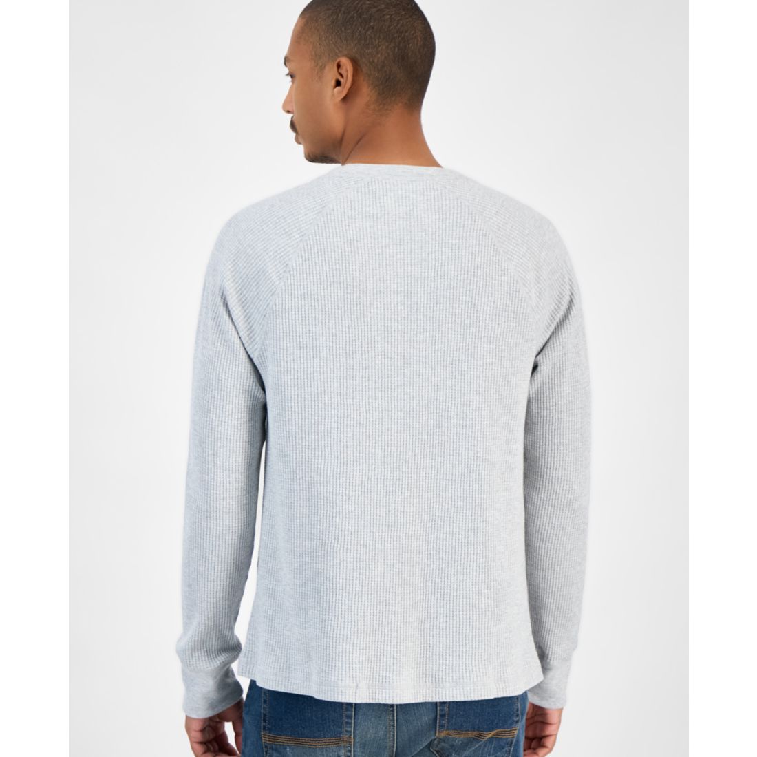 Sun + Stone Men's Waffle-Knit Thermal Shirt, Macy's Exclusive