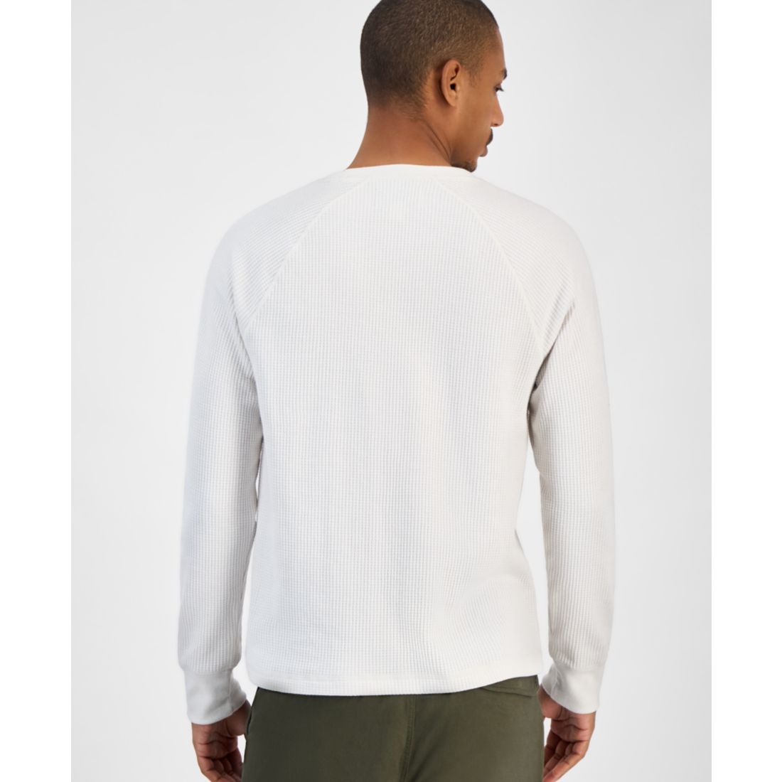 Sun + Stone Men's Waffle-Knit Thermal Shirt, Macy's Exclusive