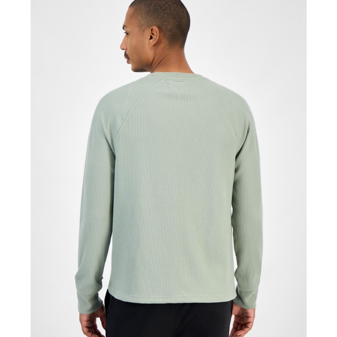 Sun + Stone Men's Waffle-Knit Thermal Shirt, Macy's Exclusive