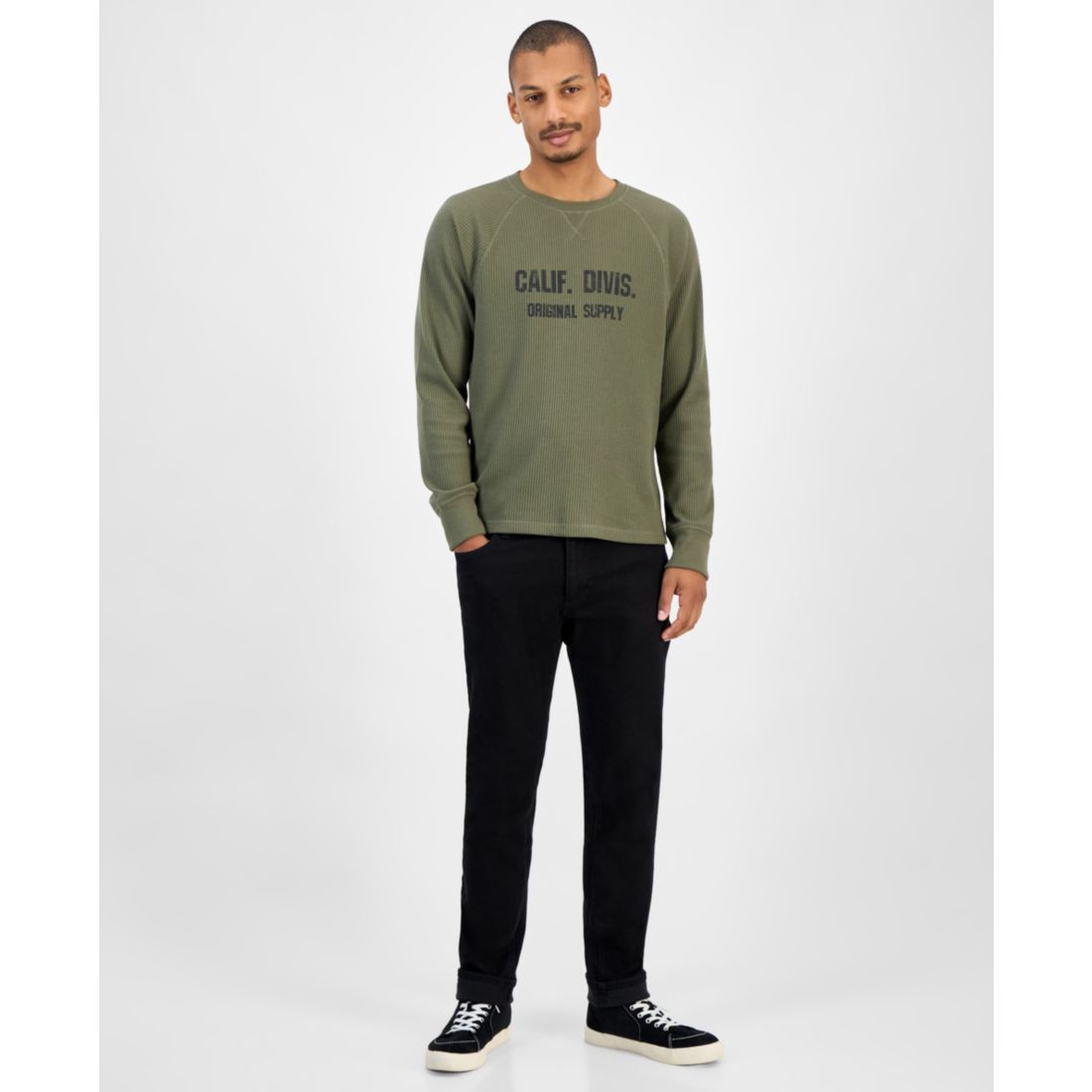 Sun + Stone Men's Graphic Thermal Shirt, Macy's Exclusive