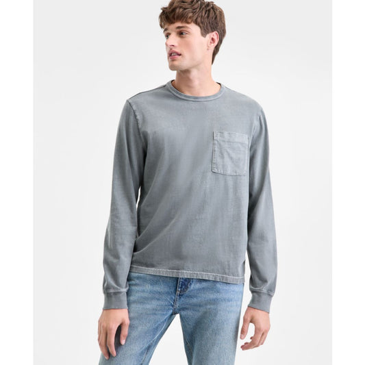 Sun + Stone Men's Long-Sleeve Cotton T-Shirt, Macy's Exclusive