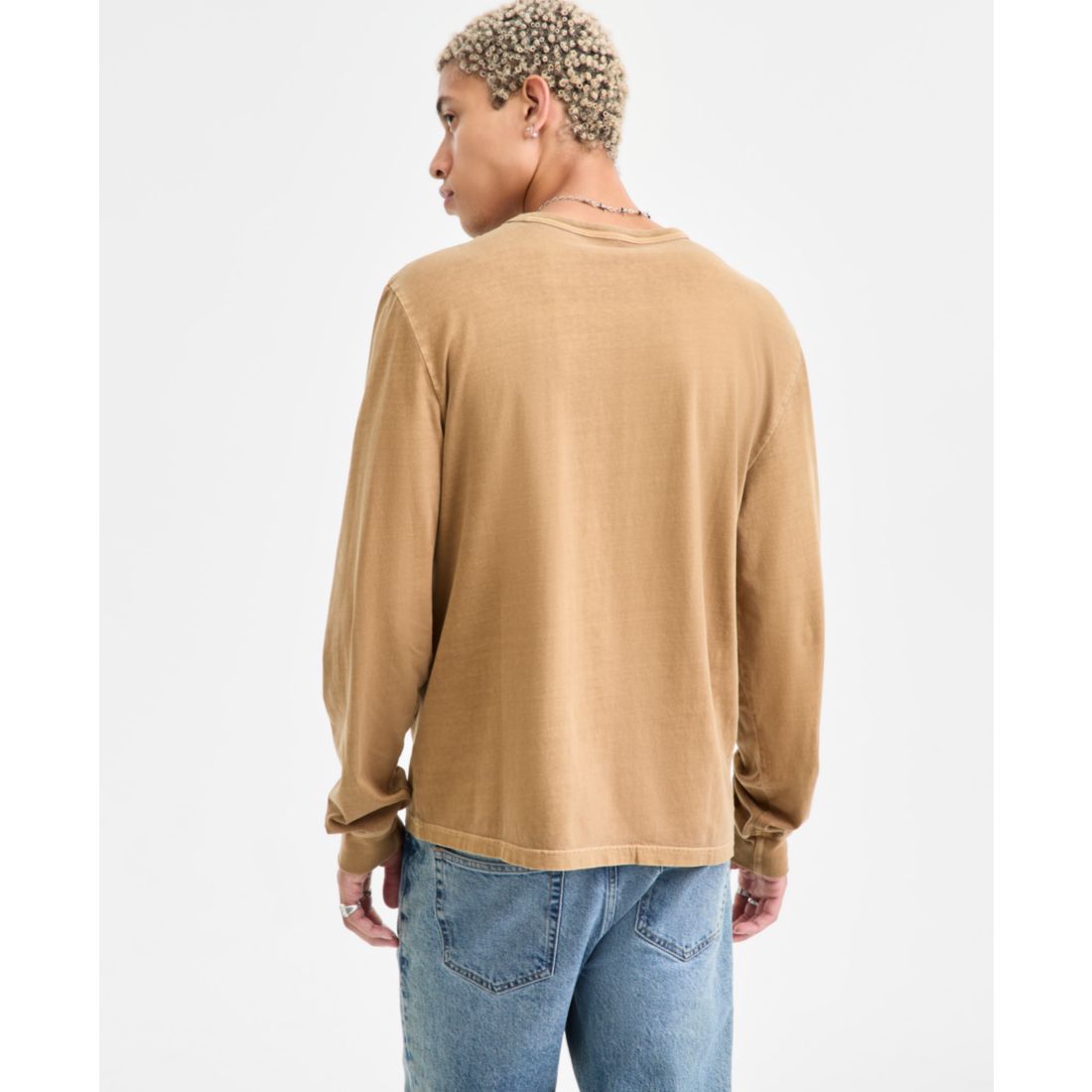 Sun + Stone Men's Long-Sleeve Cotton T-Shirt, Macy's Exclusive