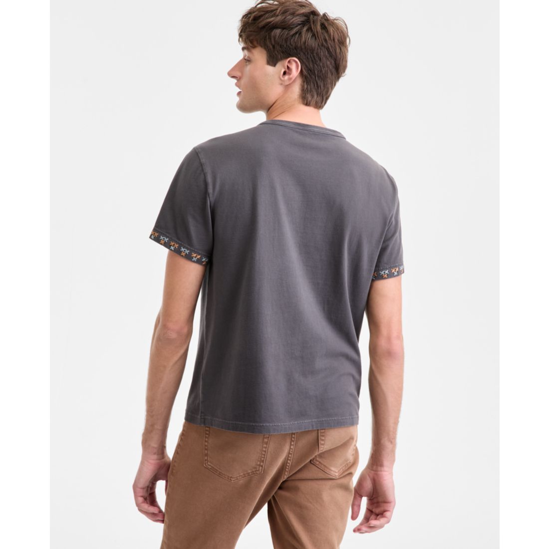 Sun + Stone Men's Short-Sleeve Stitch Pocket Cotton T-Shirt, Macy's Exclusive