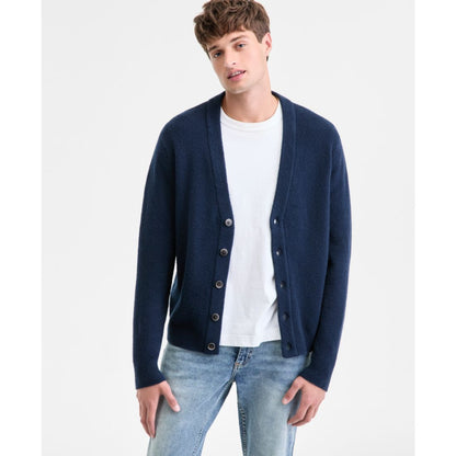 Sun + Stone Men's Long-Sleeve Brushed Solid Cardigan, Macy's Exclusive
