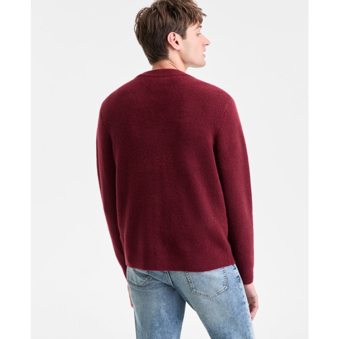 Sun + Stone Men's Long-Sleeve Brushed Solid Cardigan, Macy's Exclusive