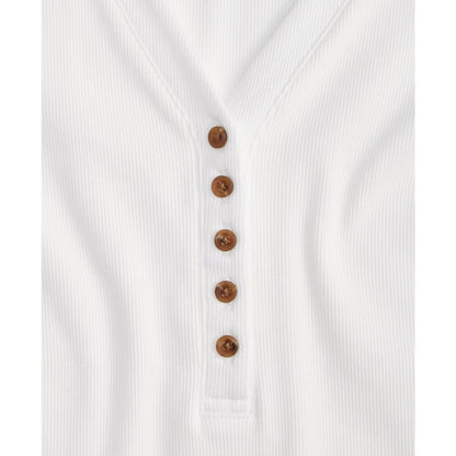On 34th Women's Puff-Shoulder Long-Sleeve Henley T-Shirt, Macy's Exclusive