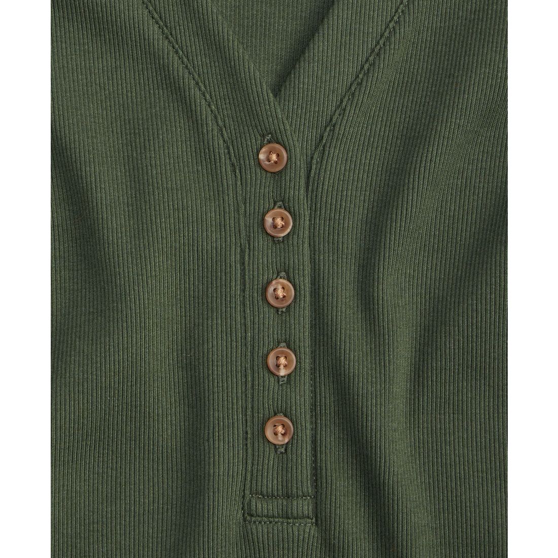 On 34th Women's Puff-Shoulder Long-Sleeve Henley T-Shirt, Macy's Exclusive