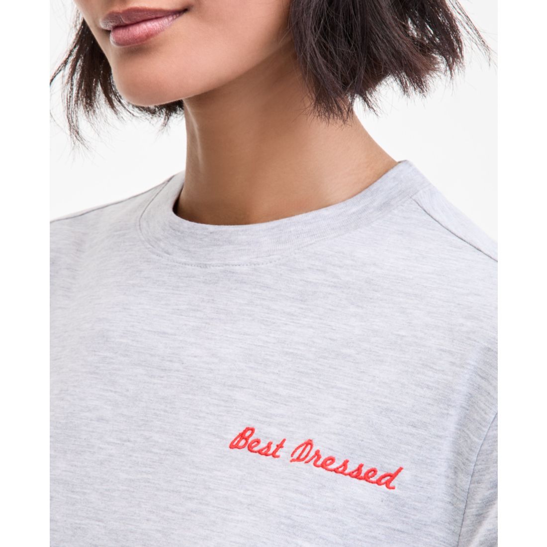 On 34th Women's Best Dressed Embroidered T-Shirt, Macy's Exclusive