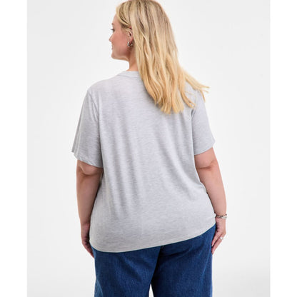 On 34th Trendy Plus Logo Short-Sleeve Crewneck Tee, Macy's Exclusive
