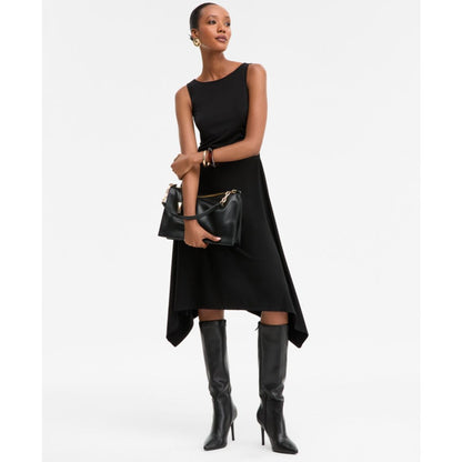 I.n.c. International Concepts Women's Scoop-Neck Asymmetric-Hem Dress, Macy's Exclusive