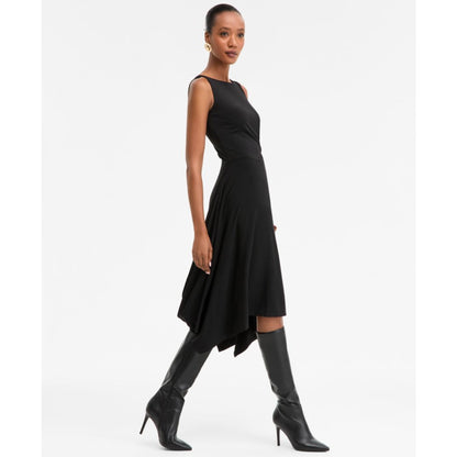 I.n.c. International Concepts Women's Scoop-Neck Asymmetric-Hem Dress, Macy's Exclusive