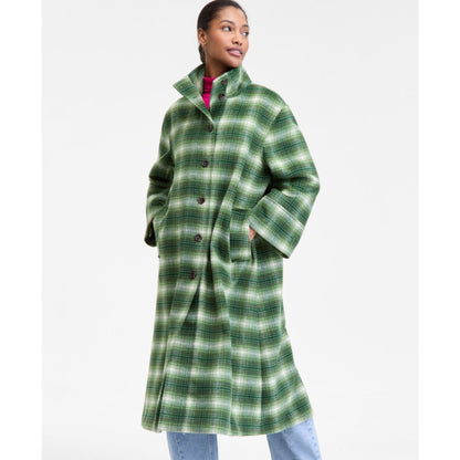 On 34th Women's Plaid Oversized Coat, Macy's Exclusive